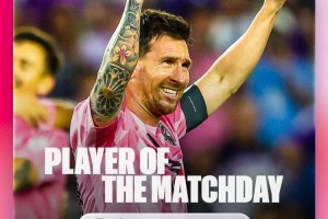 大众娱乐彩票app下载-梅开二度！梅西当选美职联本轮比赛最佳球员